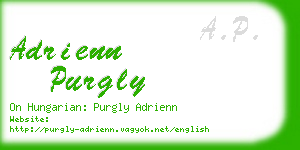 adrienn purgly business card